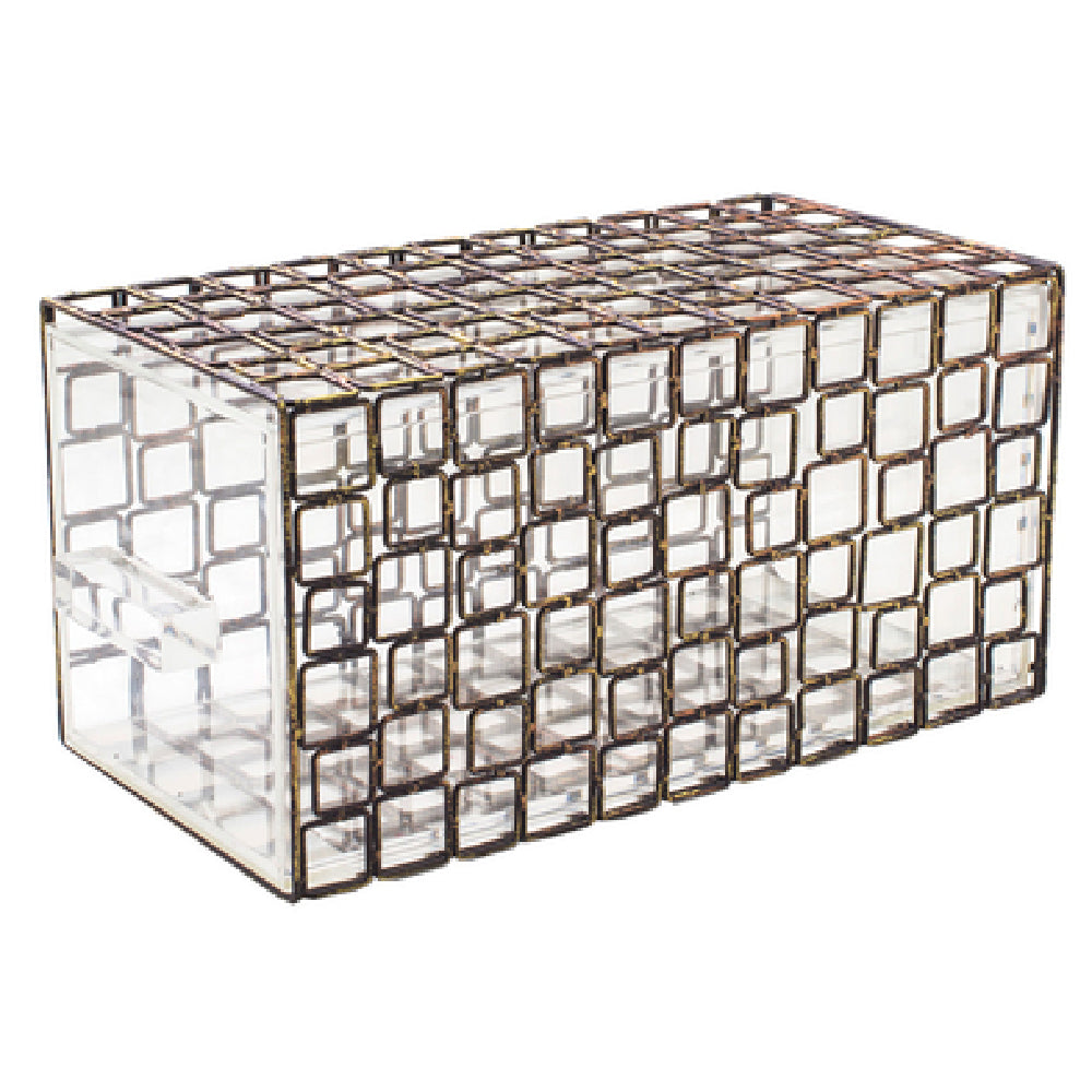 FOH BHO083GOI20 Coppered Link Housing/Drawer Set Includes One BRI011GOI28 13" Coppered Link Risers Set Of 2