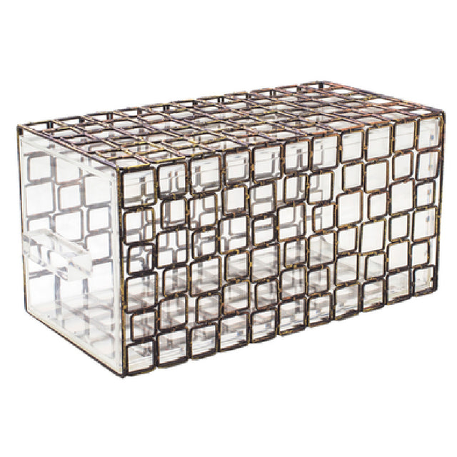 FOH BHO083GOI20 Coppered Link Housing/Drawer Set Includes One BRI011GOI28 13" Coppered Link Risers Set Of 2