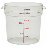 Cambro RFSCW18135 Camwear® Storage Container Round 18 Qt.