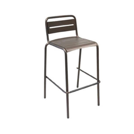 Emuamericas Llc 164 Star Stacking Barstool Outdoor/indoor Steel Ladder Back