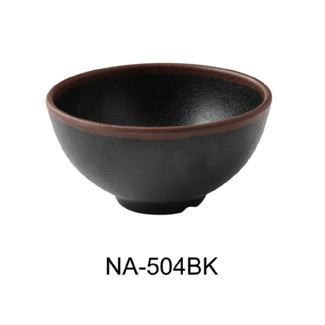 Yanco NA-504BK Nature Art Rice Bowl 4-1/2"dia. X 2-1/4"H 10 Oz