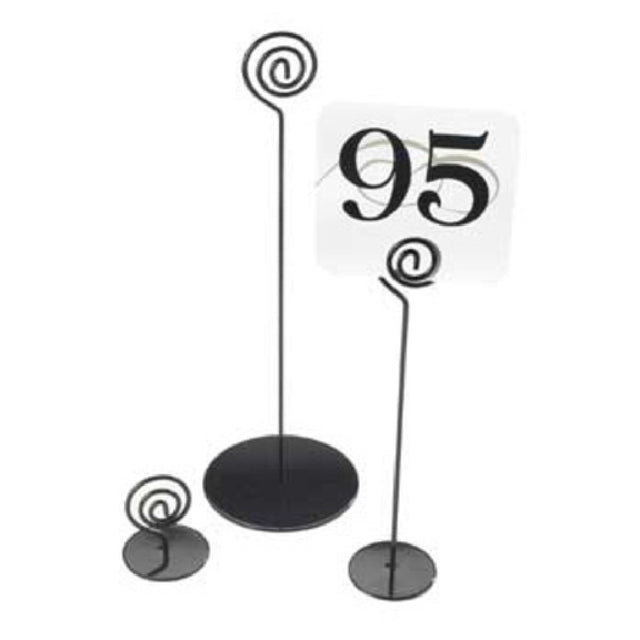 Cal Mil 661-2-13 Number Stand 2"W X 2"H Black Powder Coated Wire (number Cards Sold Separately)