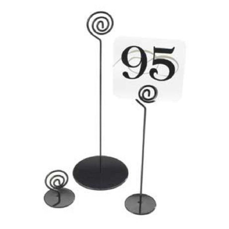 Cal Mil 661-9-13 Number Stand 2"W X 9"H Black Powder Coated Wire (number Cards Sold Separately)