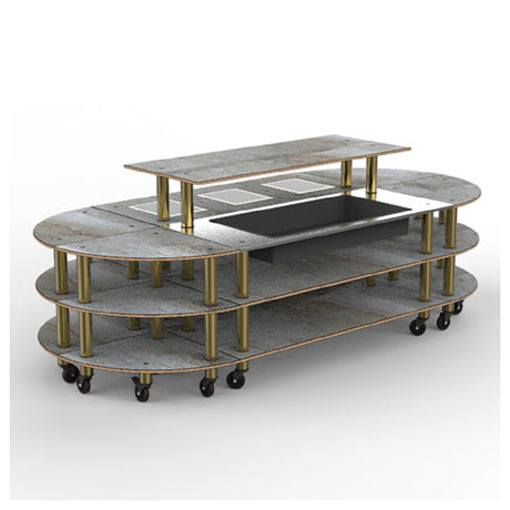 Steelite MGCMLD19GBXW Market Stand Mixed Materials (minimum = Case Quantity 1 Per Case) (repack Item)