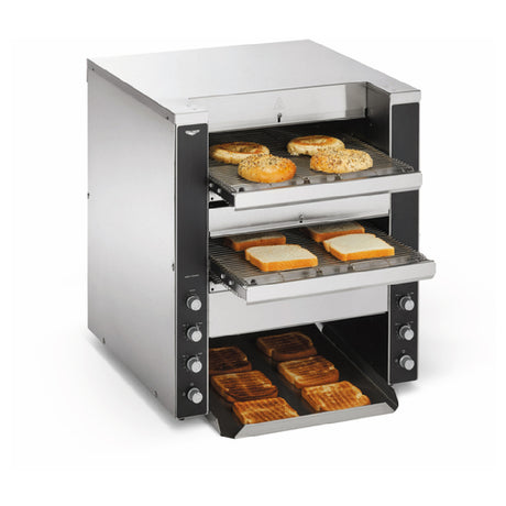 Vollrath CVT4-240DUAL Dual Conveyor Convertible Toaster Top Chamber Converts From Standard Toaster To Pass-through