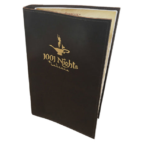 Menu Solutions FLEXLEATH-D Menu Cover Holds 8-1/2" X 14" Inserts Single Panel With 1 View