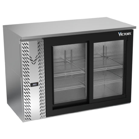 Victory VBBN48HC-GS-S - Back Bar Refrigerator, Two-section, 48"W X 25-1/4”D X 34"H