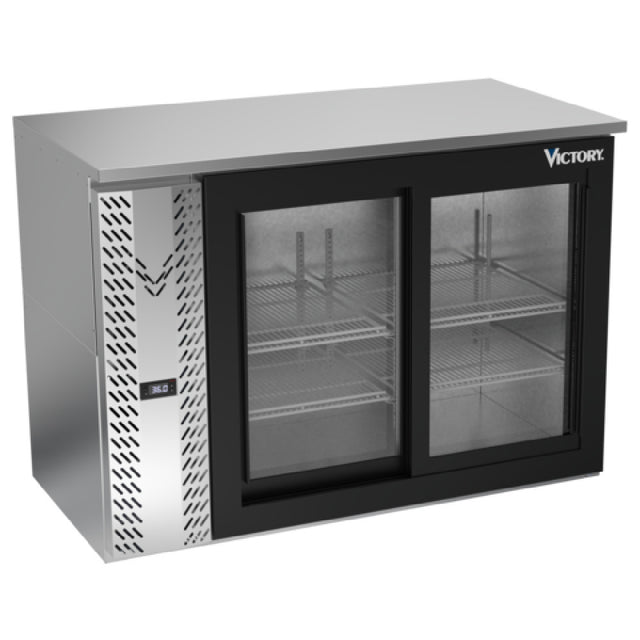 Victory VBBN48HC-GS-S - Back Bar Refrigerator, Two-section, 48"W X 25-1/4”D X 34"H