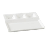 Yanco PS-2010 Piscataway Compartment Plate 10-1/4" X 8-3/4" Rectangular