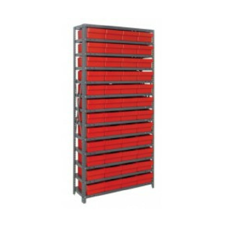 Quantum 1275-701_YELLOW - Shelving Unit, 12"D X 36"L X 75"H, Heavy Duty