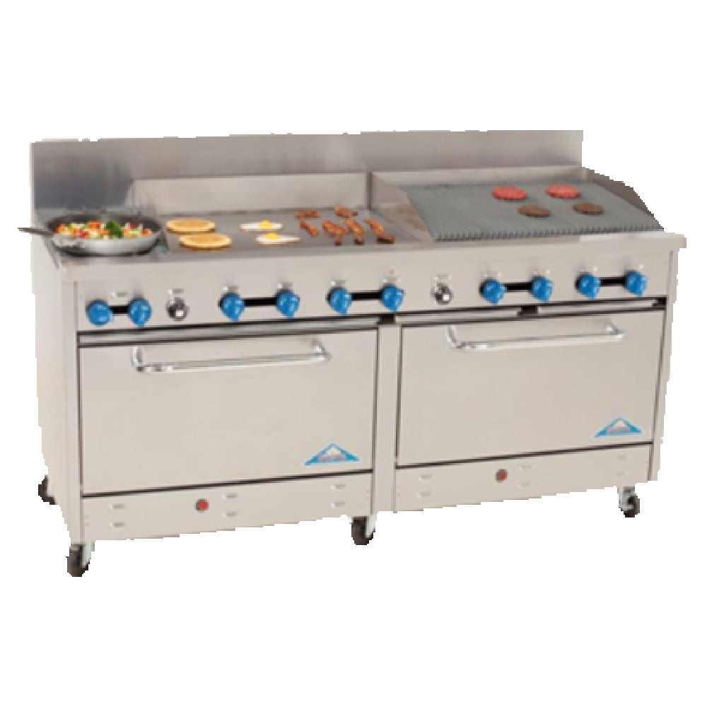 Comstock-Castle 2F330-30-2.5RB Range Gas 72" Wide