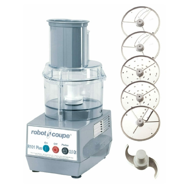 Robot Coupe R101PPLUS Combination Food Processor 1.9 Liter Clear Polycarbonate Bowl