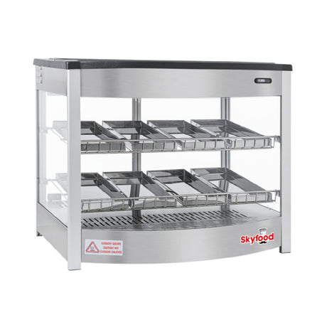 Skyfood Equipment FWD2S8P Steam Line Food Warmer Display Case Countertop 25-5/8"W
