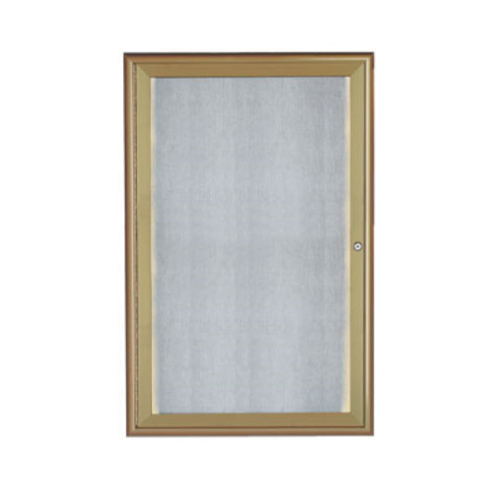 Aarco LOWFC3624LB Waterfall Bulletin Board 24"W X 36"H Enclosed