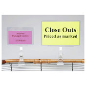 Hubert 41858 - Sign Holder, 5-1/2" X 3-1/2", Clip-on