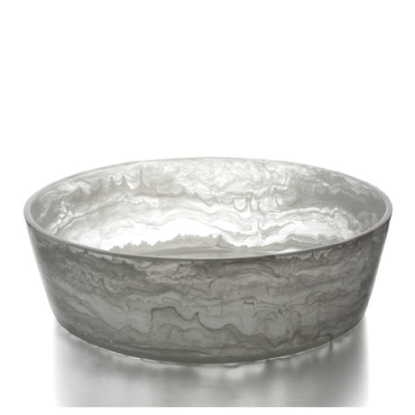 Bon Chef 59032-FROST Circle Resin Bowl 20"dia. X 6"H 29.5 Qt. Capacity