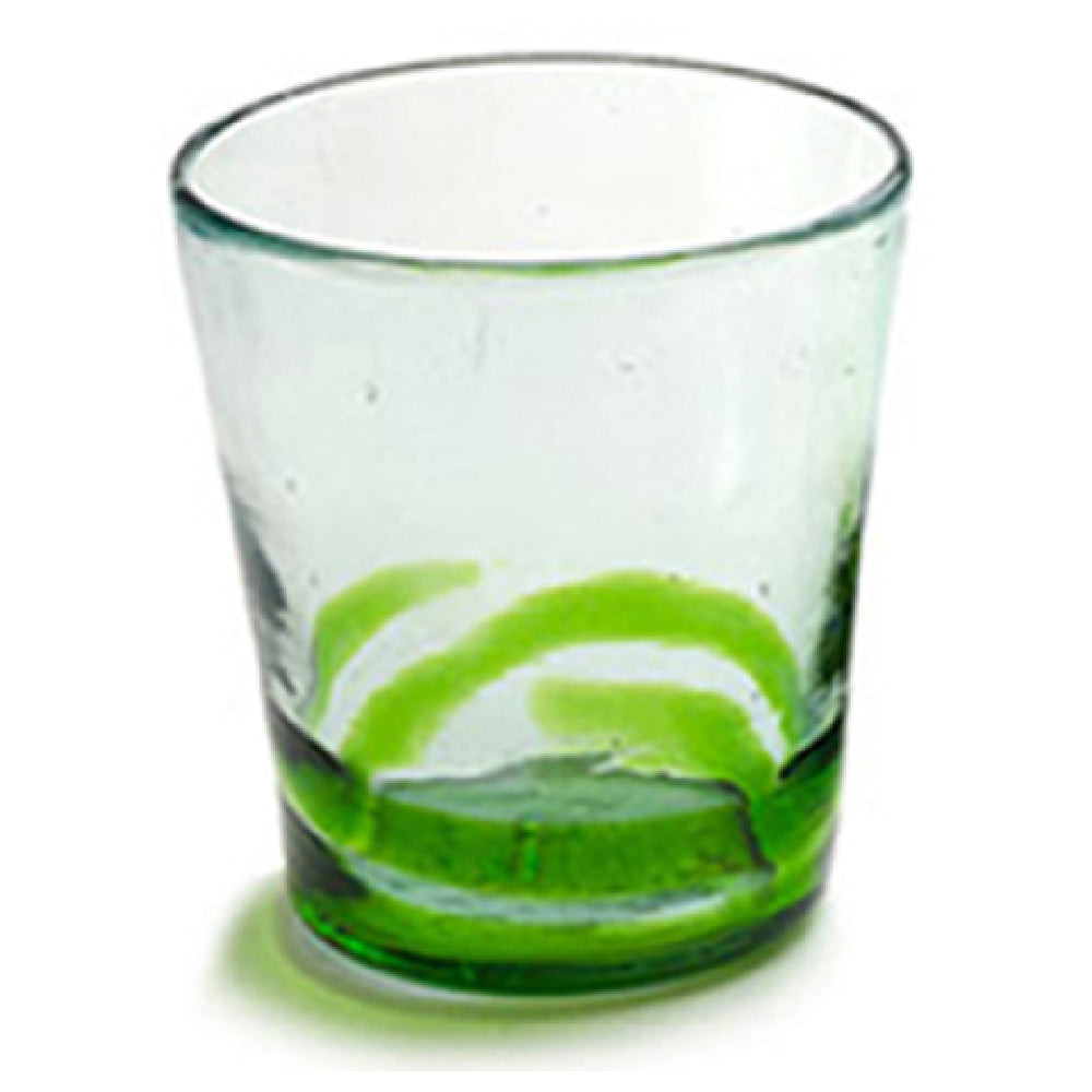 Orion Trading & Design G6002-SPG Serpentine Double Old Fashion Glass 12 Oz. 3-1/2" Dia. X 4"