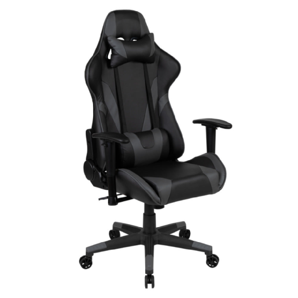 Flash Furniture CH-187230-1-GY-GG X20 Gaming Chair 280 Lb. Weight Capacity LeatherSoft Upholstery