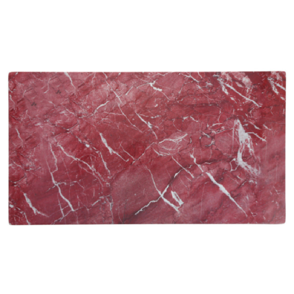 Fortessa DV.MD.SA0459RD Palace Rosso Flat Tray 18"x10" (45.5x25.3cm) Flat