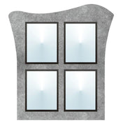 Hubert 69258 - Menu Board, 4-pocket, Wall-mount