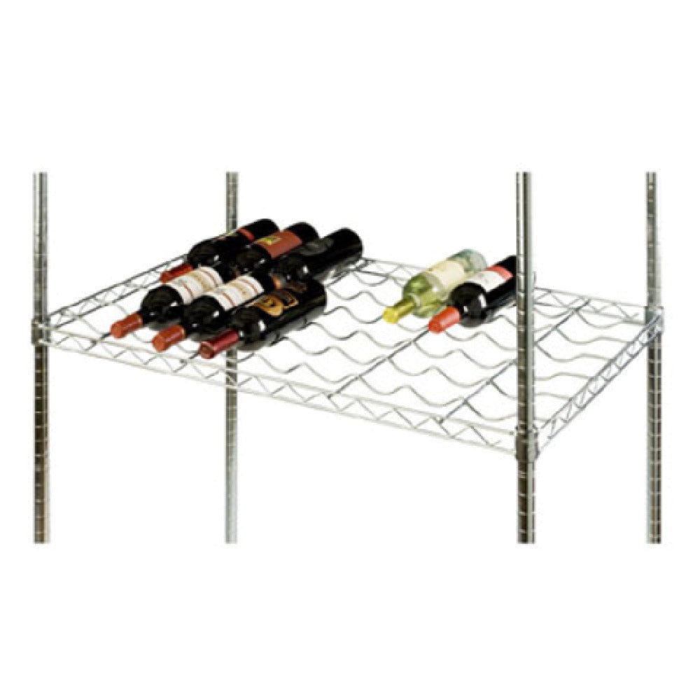 1880 Hospitality FDWS2448CH Focus Foodservice Double Cradle Wire Wine Shelf 48"W X 24"D