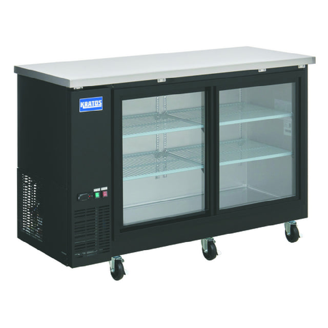 Hubert 219893 - Kratos Back Bar Refrigerator, 17.3 Cu. Ft., 60-3/4"W X 24-2/5"D X 36-1/4"H