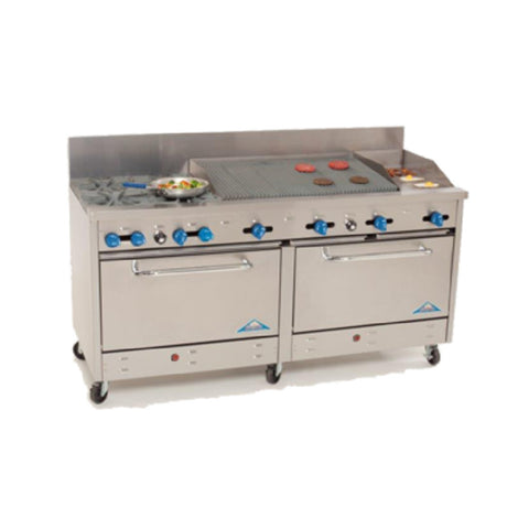 Comstock-Castle 2F330-18-2.5RB Range Gas 72" Wide