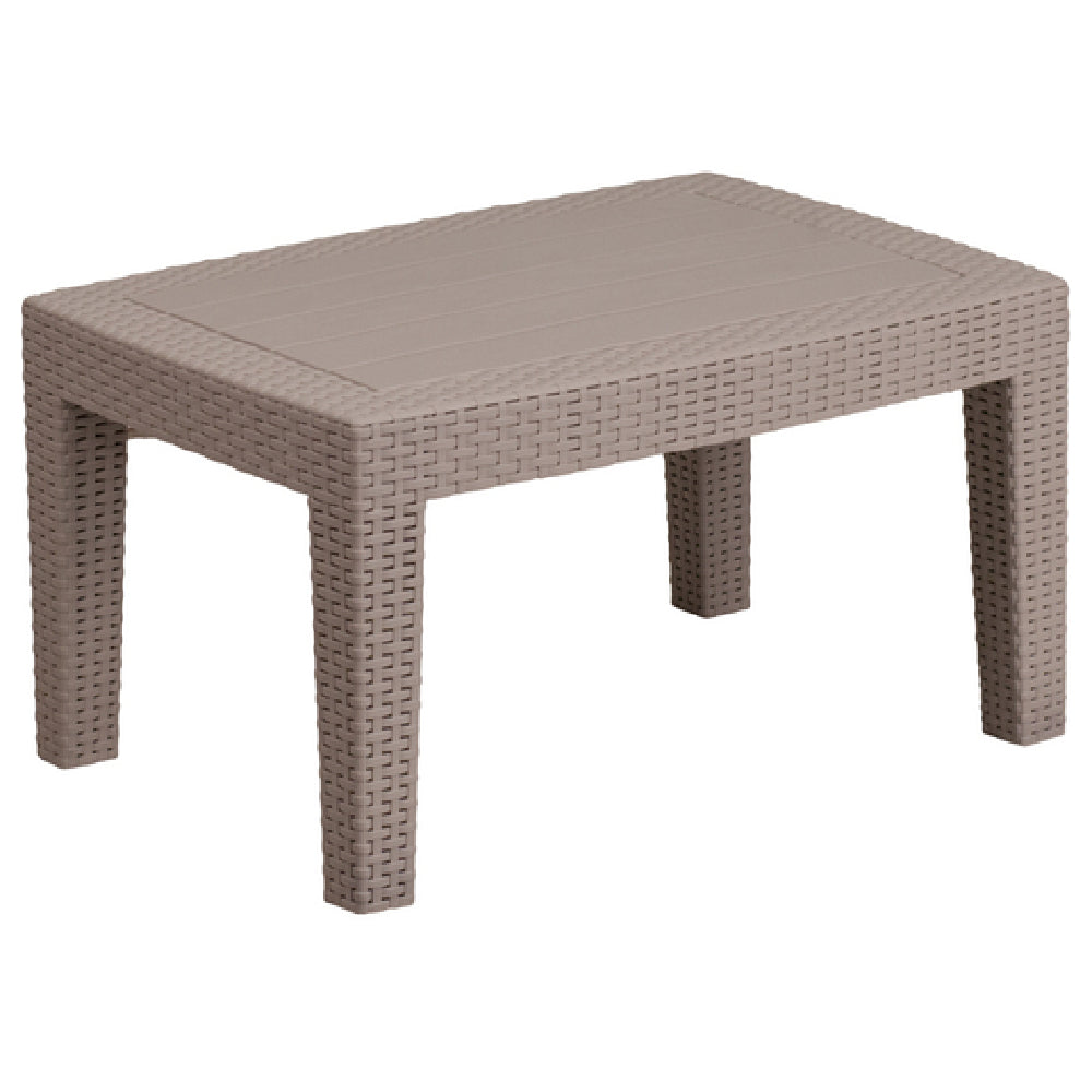 Flash Furniture DAD-SF2-T-GG Outdoor Coffee Table 27-3/4"W X 19-3/4"D X 15"H All Weather