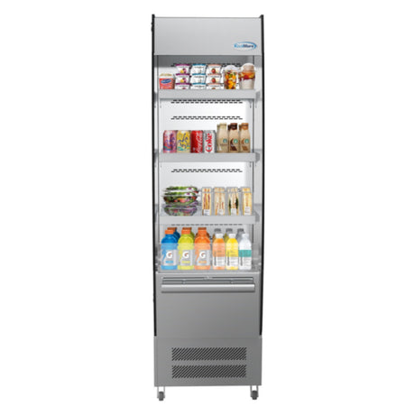 Koolmore CDAU-7C-SS Grab And Go Open Air Merchandiser Self Contained Refrigeration