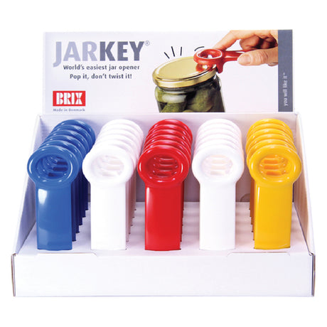 Harold Import Co. 70712PRO Brix Jar Pop Opener Assorted Colors (red White Blue Yellow) (30 Each Total Per Display/case)