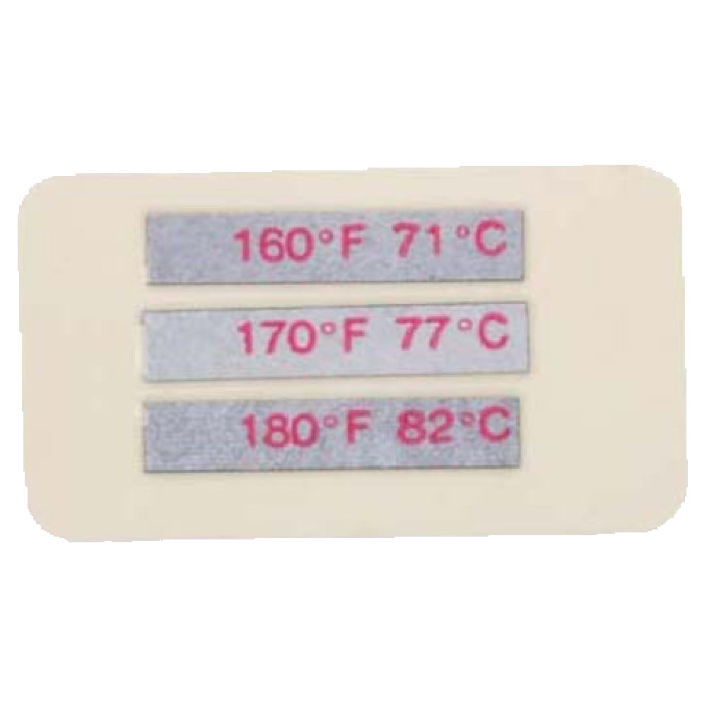 Franklin Machine Products 138-1242 Dishwasher Temperature Label 160° 170°