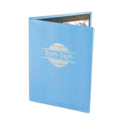Menu Solutions 820BA Menu Cover Holds 4-1/4" X 11" Inserts Double Panel With Two Views