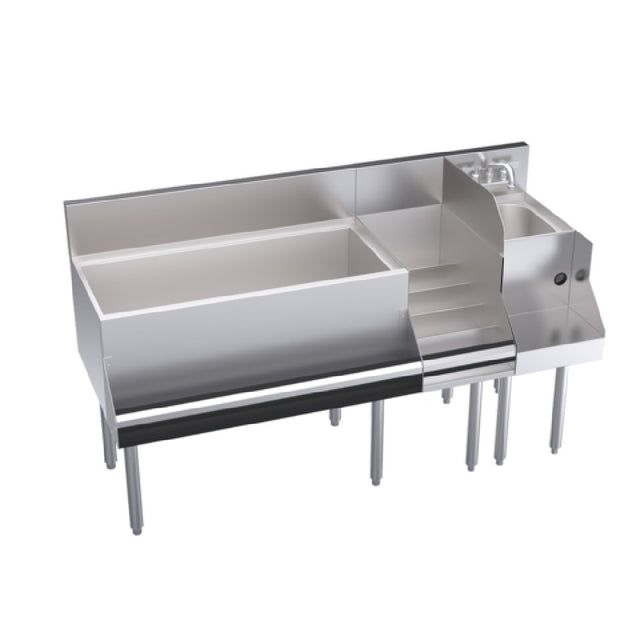 Krowne KR24-W60D-10 Royal Series Underbar Ice Bin/Cocktail Station With Blender & Liquor Stations