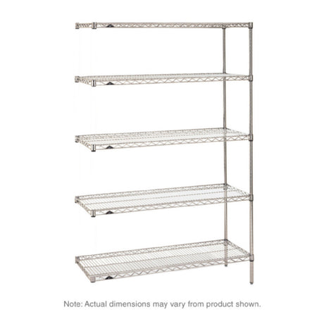 Metro 5AN577C Super Erecta® Add-On Shelving Unit 72"W X 24"D X 74"H (5) Wire Shelves