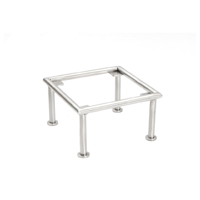 Steelite DW0731664SS Square Riser 6.0"W X 6.0"D X 4.0"H 18/10 Stainless