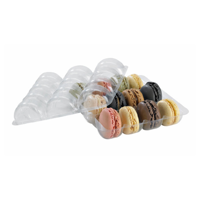 PacknWood 210MACINS12 - Macaron Solutions Insert, 6" X 5.4" X 0.8", Rectangular