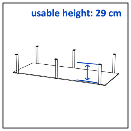 Bauscher Hepp VE-80011 - Venta® Shelf, To Create Storage Space Under A Buffet Table