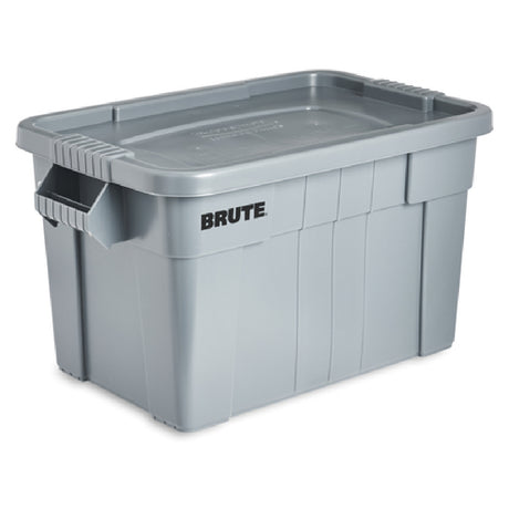 Rubbermaid FG9S3100GRAY - BRUTE® Tote With Lid, 20 Gallon Capacity, 17-3/10" X 27-7/8" X 15-1/10"