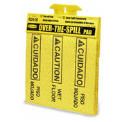 Rubbermaid FG425400YEL - Over-the-Spill™ Pad Tablet, "Caution Wet Floor", 16-1/2"L X 14"W