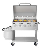 Koolmore CGKIT3-36D Commercial Outdoor Grill 35-4/5"W X 23-1/5"D X 48-3/5"H (5) Burner