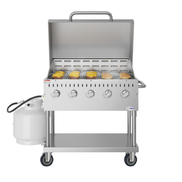 Koolmore CGKIT3-36D Commercial Outdoor Grill 35-4/5"W X 23-1/5"D X 48-3/5"H (5) Burner