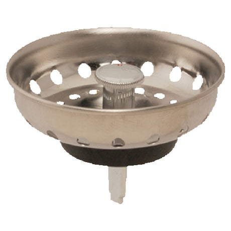 Franklin Machine Products 102-1063 Universal Replacement Sink Basket 3-1/2" Drain With Fixed Plastic Post