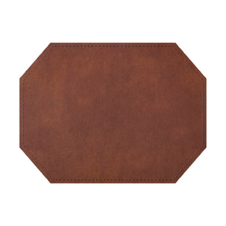 Risch PLACEMATDXOCT-LTH 16X12 Tuxedo Leather Bonded Leather Premium Sewn Placemat (specify Color)