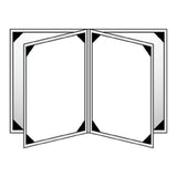 Risch RATTAN-6V 4.25X14 Rattan Hardback Basket-woven Menu Cover (specify Color)