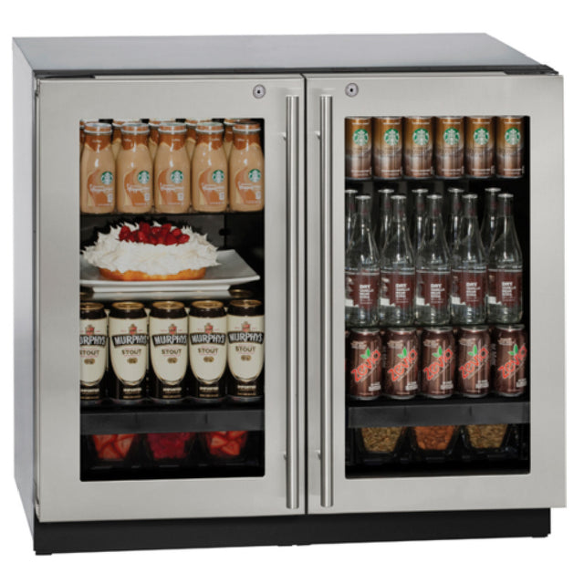 U-Line Corporation U-3036RRGLS-13B Modular 3000 Series Dual Temperature Undercounter Refrigerator