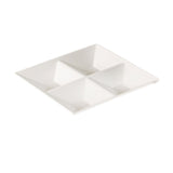 Yanco RM-822 Rome Compartment Plate 11-1/2"L X 11-1/2"W X 1-1/2"H 4-compartments