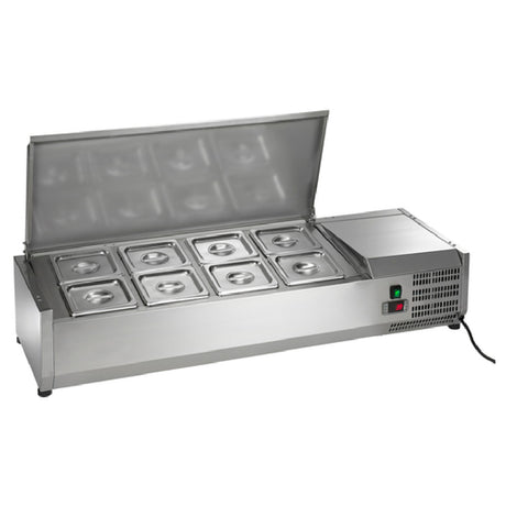 Arctic Air ACP48 Refrigerated Counter-Top Prep Unit 47-1/4"W Includes (8) 1/6 Stainless Pans