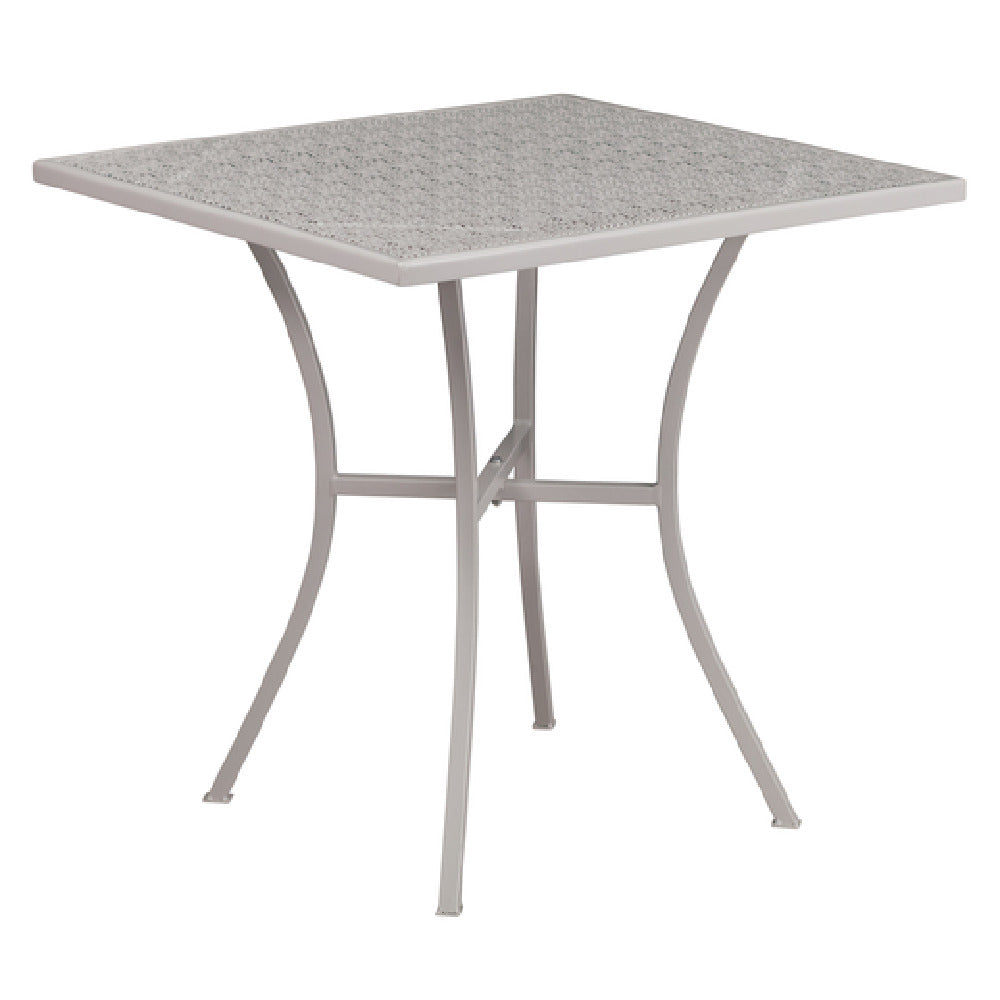 Flash Furniture CO-5-SIL-GG Patio Table 28"W X 28"D X 28-1/4"H Square