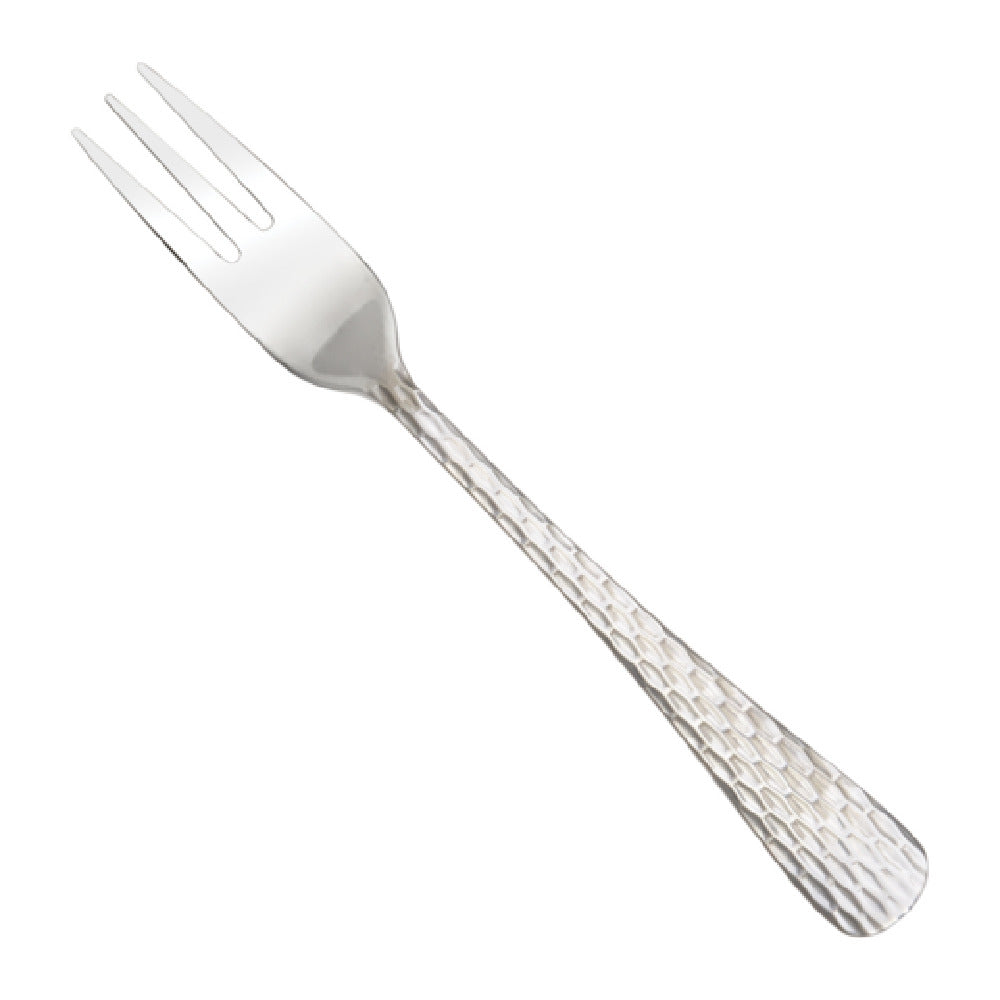 Winco 0023-07 Caspian Oyster Fork 18/0 Stainless Steel Hammered Finish