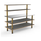 Steelite MGCMLC02GBXF Mogogo Buffet Solutions Modular Back Bar Station 3-tier